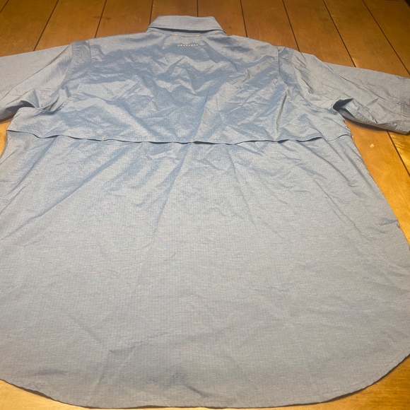 Ariat Rebar Made Tough VenTEK Dura Stretch Work Shirt XL Color Blue MINT!!! - Picture 14 of 16